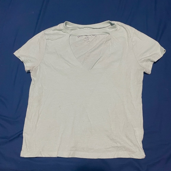 Aeropostale tee shirt. Light teal supper soft. Size M - Picture 3 of 3